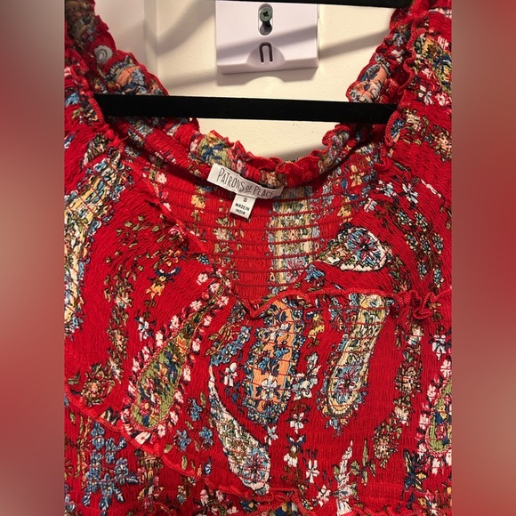 Patrons of Peace Red Bohemian Dress - Picture 4 of 4